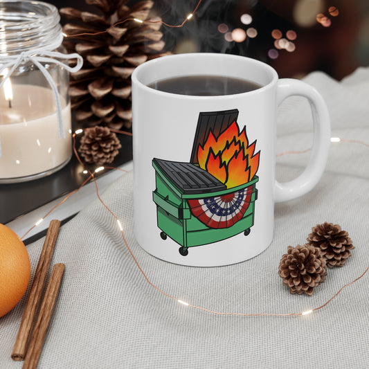 American Dumpster Fire Mug 11oz