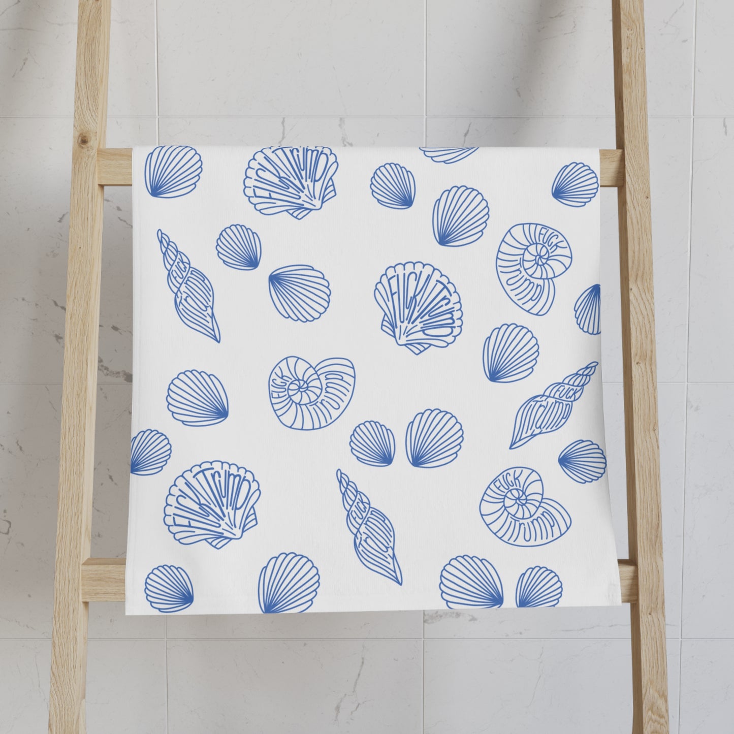 Slightly Subtle Coastal Shell Hand Towel, Nautical Kitchen Towel, Beach Decor, Ocean-Inspired Gift, Coastal Living Essentials, Summer Home Style