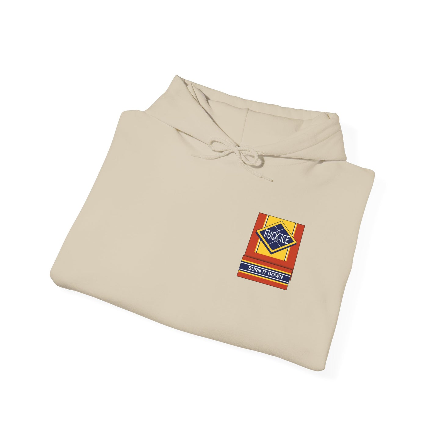 Matchbox Graphic Hoodie | Burn It Down Slogan