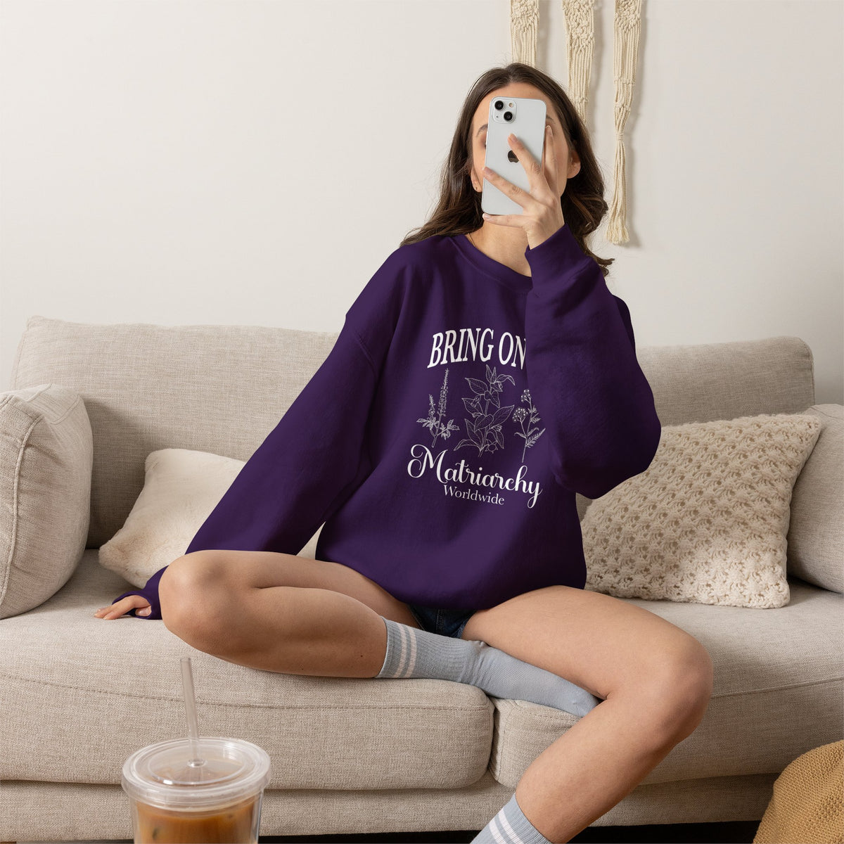 Bring on the Matriarchy Classic Crewneck Sweatshirt