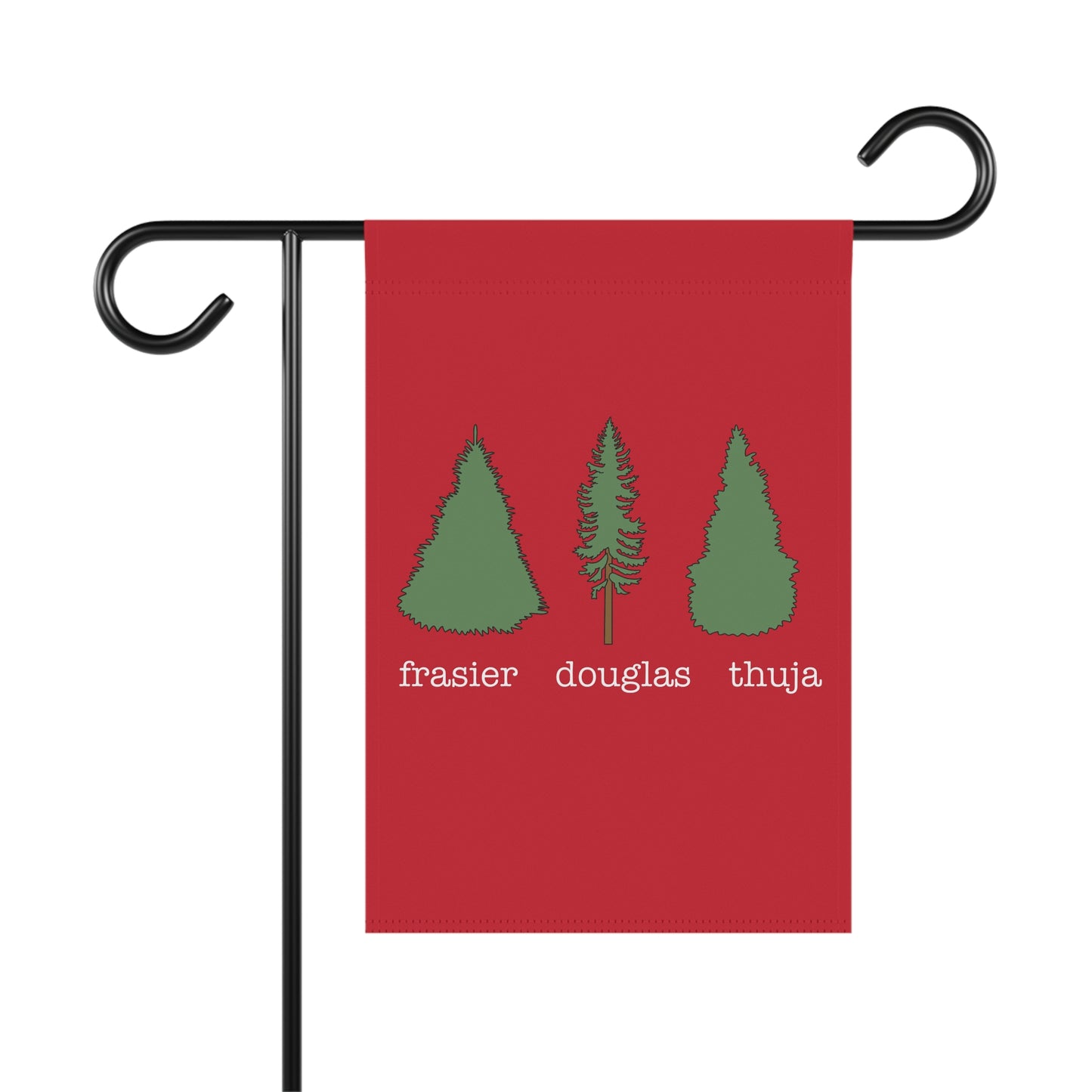Slightly Subtle Frasier Douglas Thuja FDT Festive Garden Banner, Seasonal Yard Decor, Christmas Flag, Outdoor Holiday Sign, Home & Garden