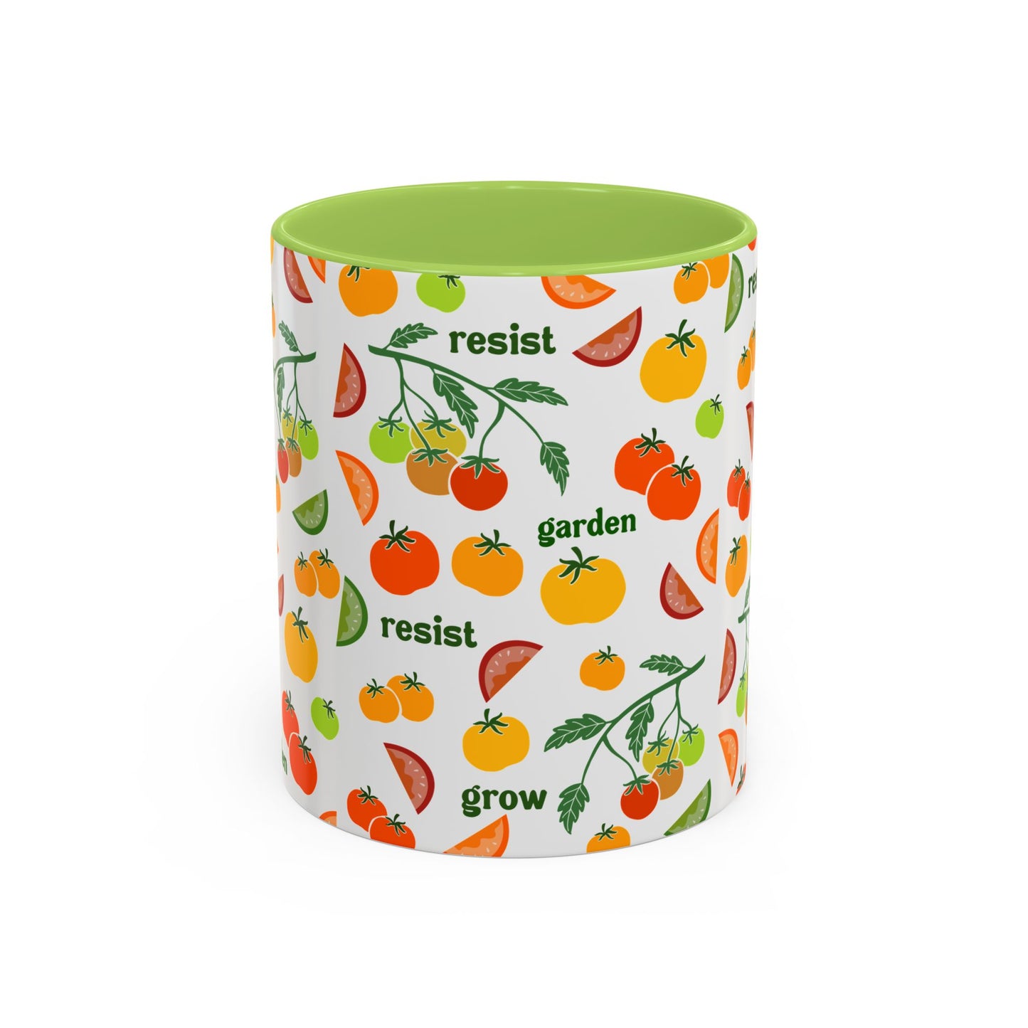 Resist Grow Garden tomatoes coffee mug | Accent Mug 11oz 15oz