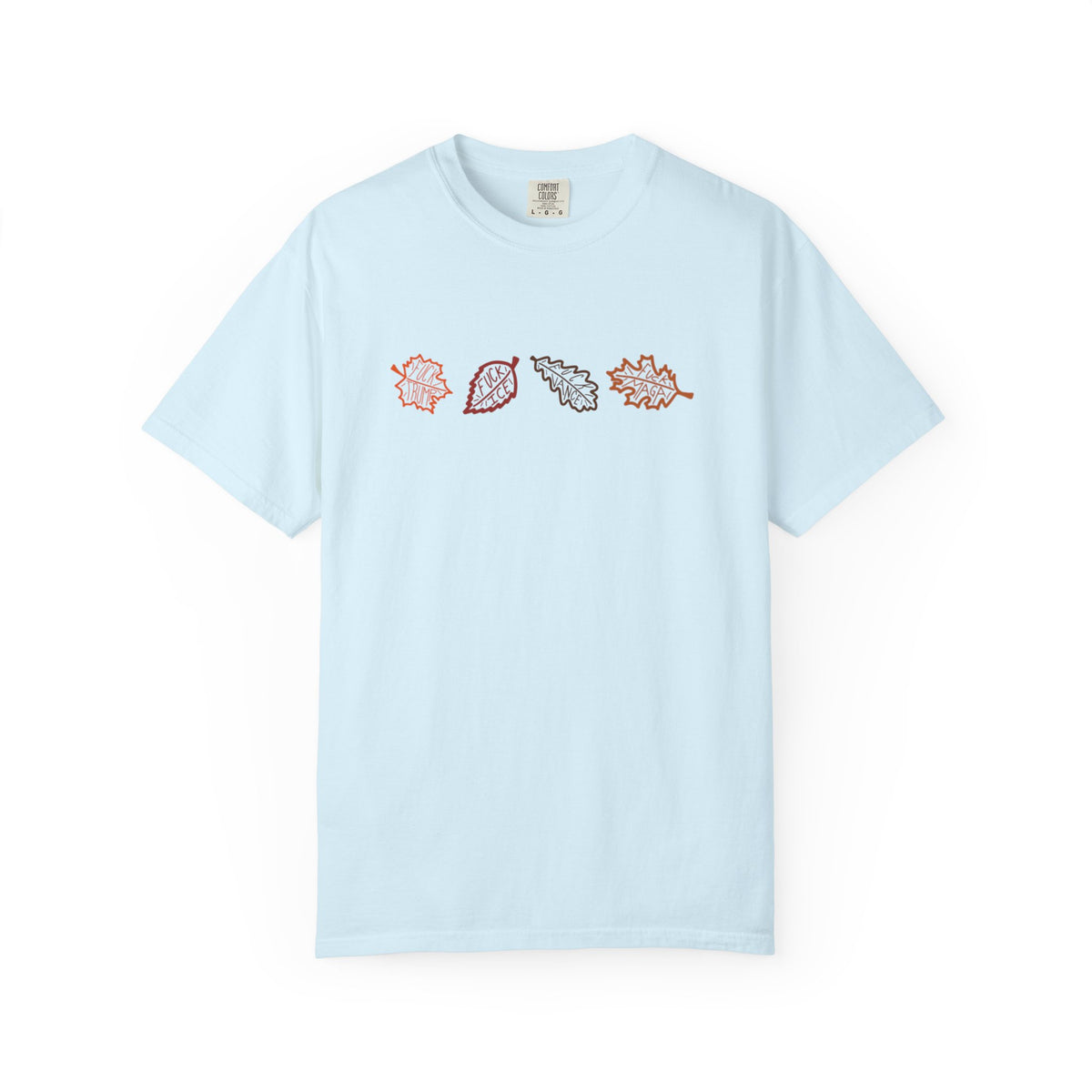 Autumn Leaves T-Shirt FDT Minimal Fall Foliage Graphic Tee