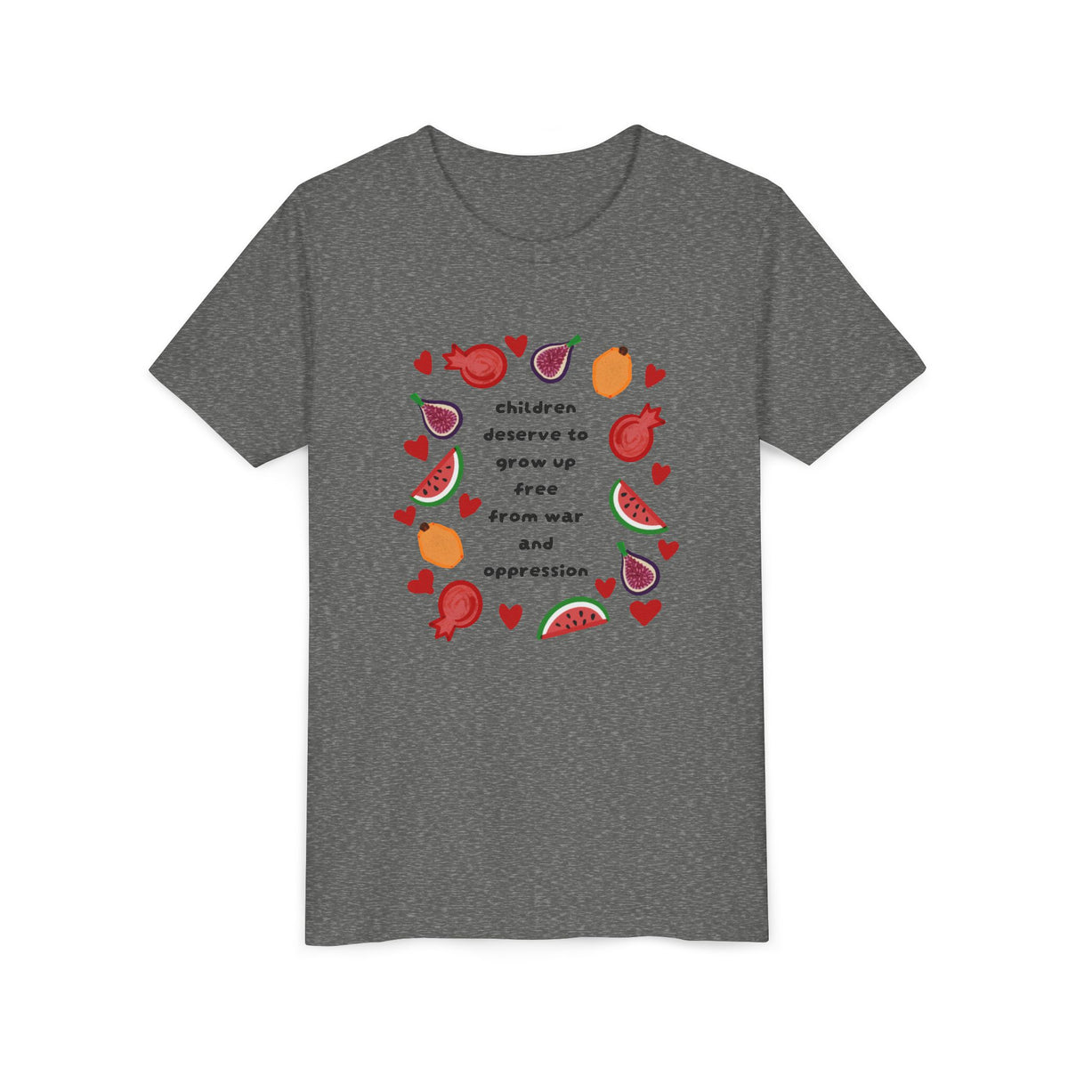 Children Deserve to Grow Up Free From War and Oppression Youth T-Shirt