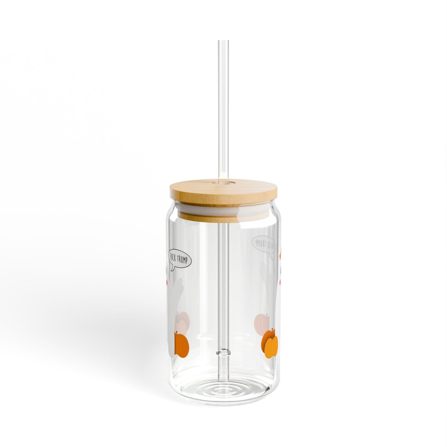 Slightly Subtle Halloween Cutie Ghost Glass Can