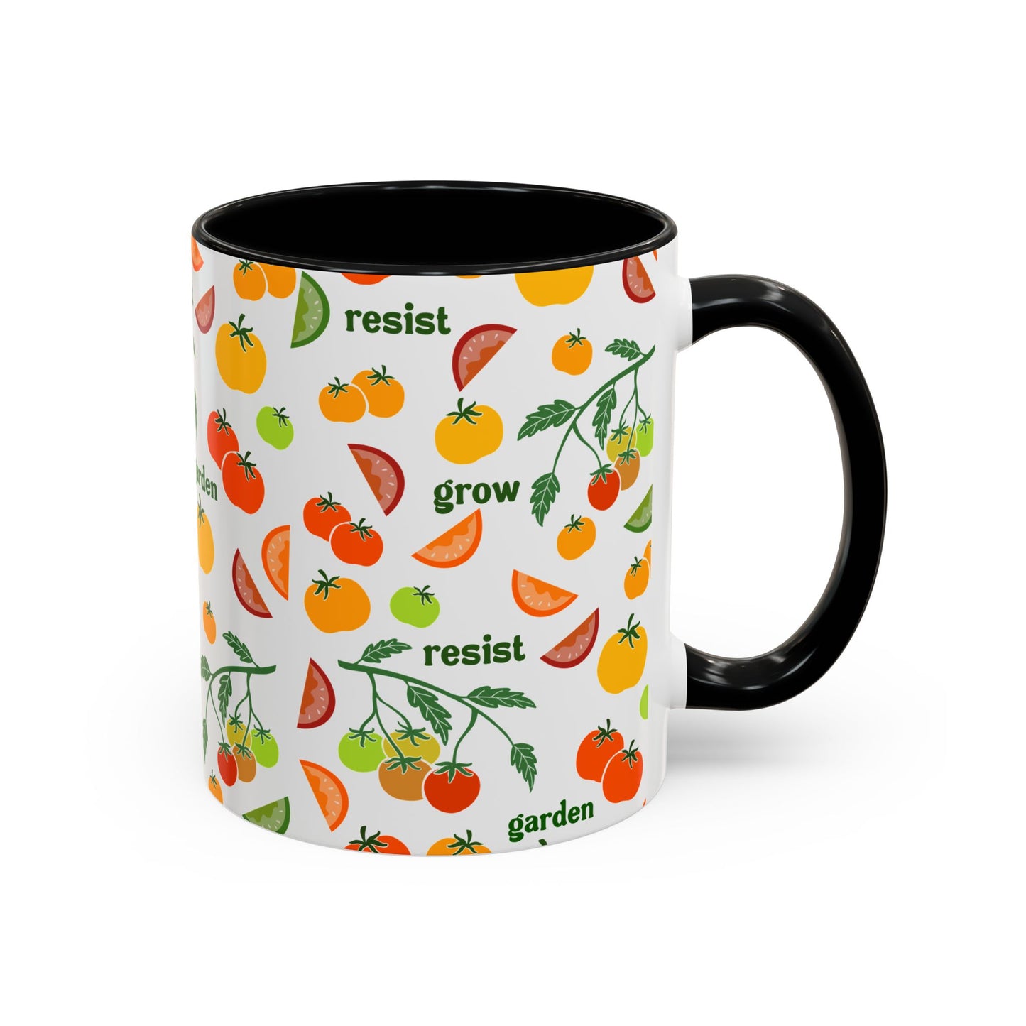 Resist Grow Garden tomatoes coffee mug | Accent Mug 11oz 15oz