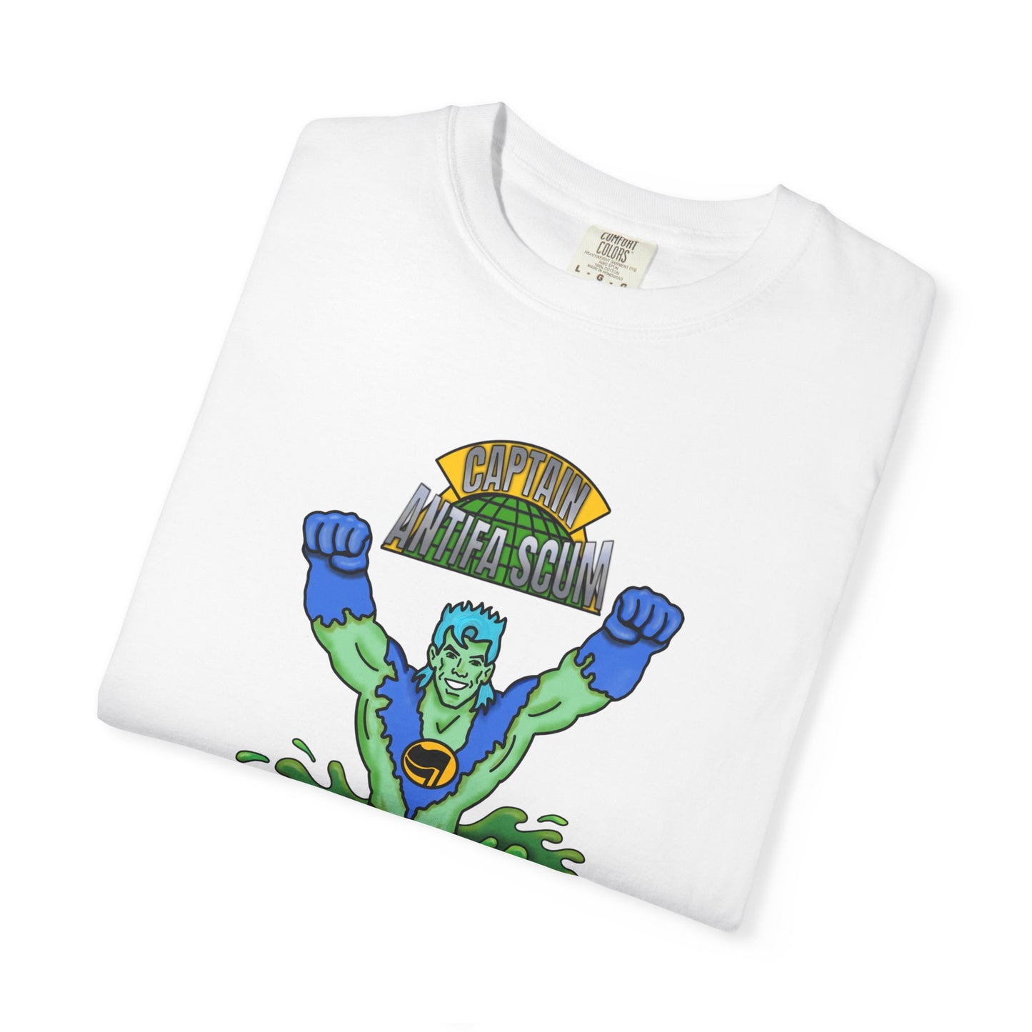 Captain Antifa Scum Reflecting Pool Algae Shirt