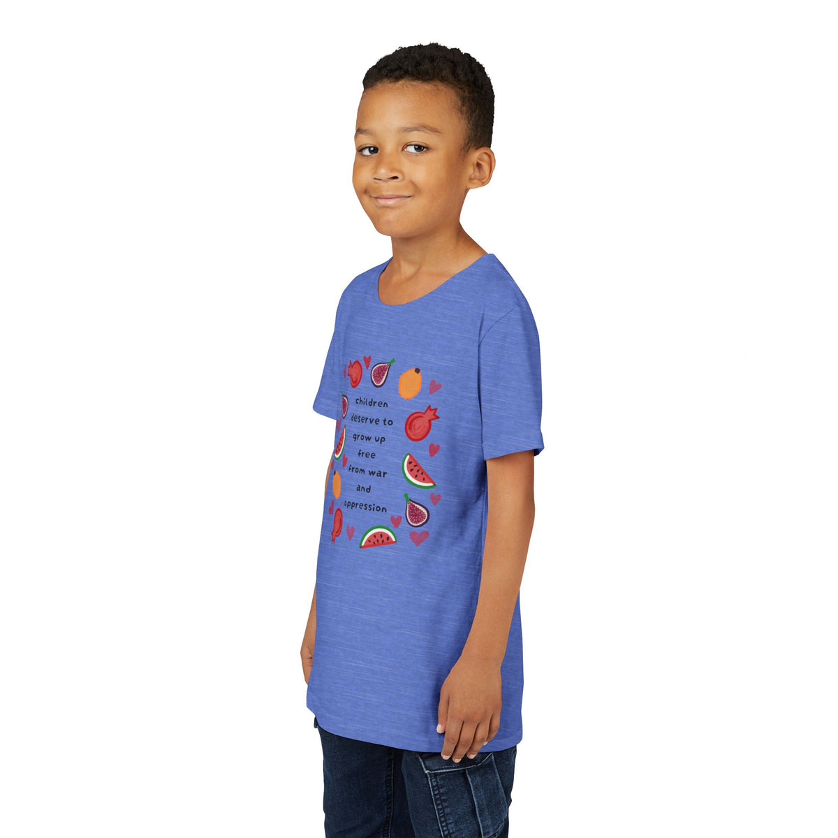 Children Deserve to Grow Up Free From War and Oppression Youth T-Shirt