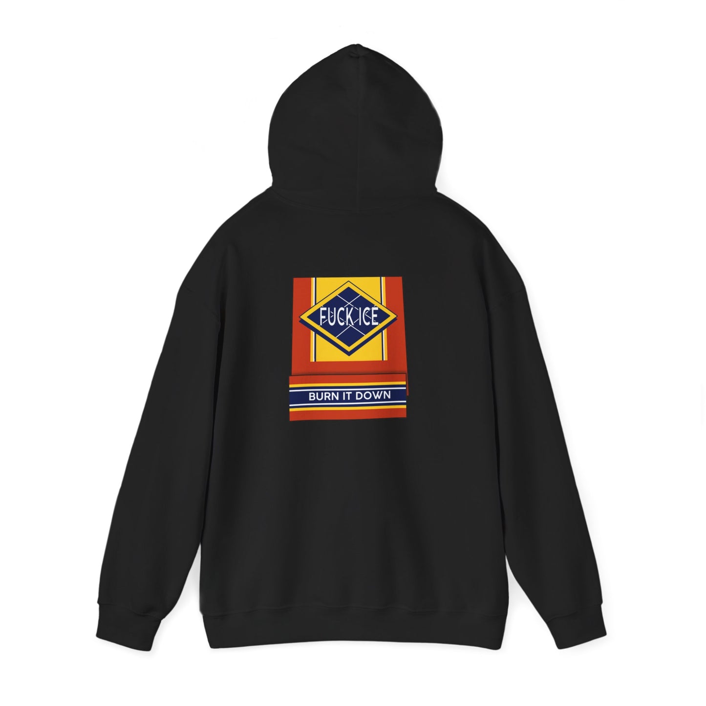 Matchbox Graphic Hoodie | Burn It Down Slogan