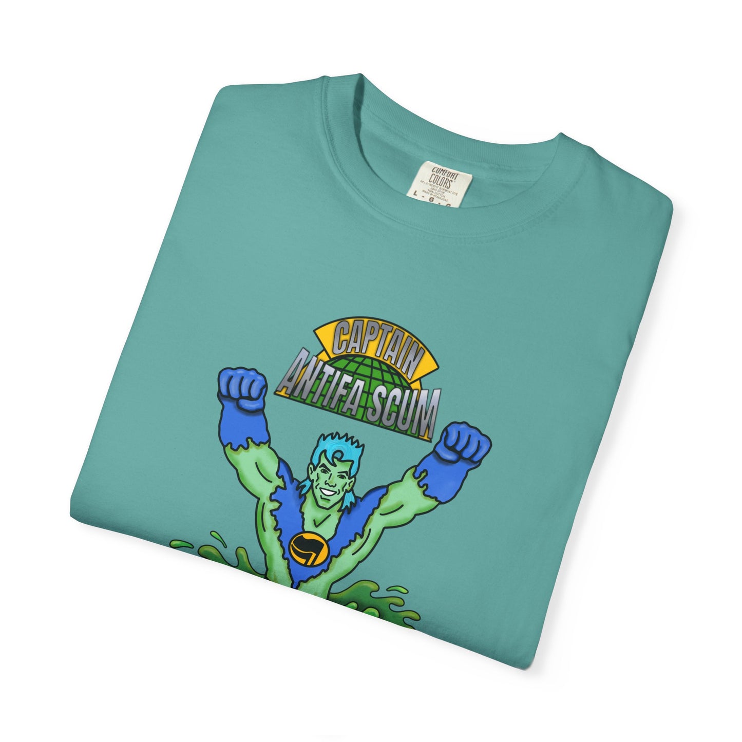 Captain Antifa Scum Reflecting Pool Algae Shirt