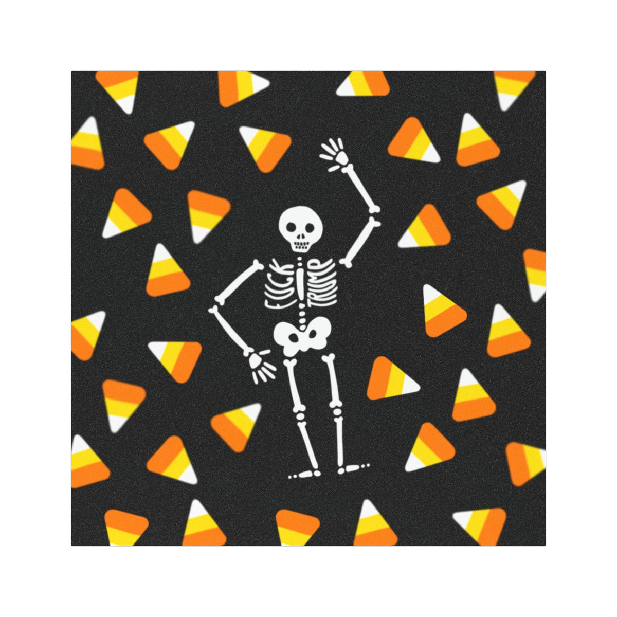 Halloween Candy Corn & Skeleton Car Magnet FDT Spooky Seasonal Vehicle Décor