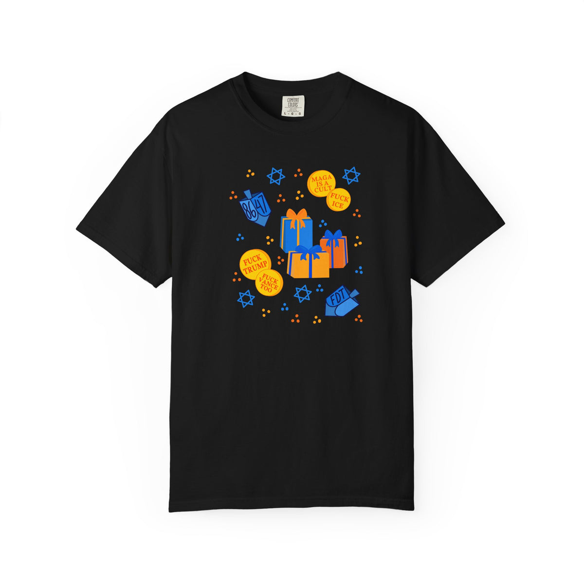 Slightly Subtle Hanukkah Dreidel Gelt Gift Celebration T-Shirt
