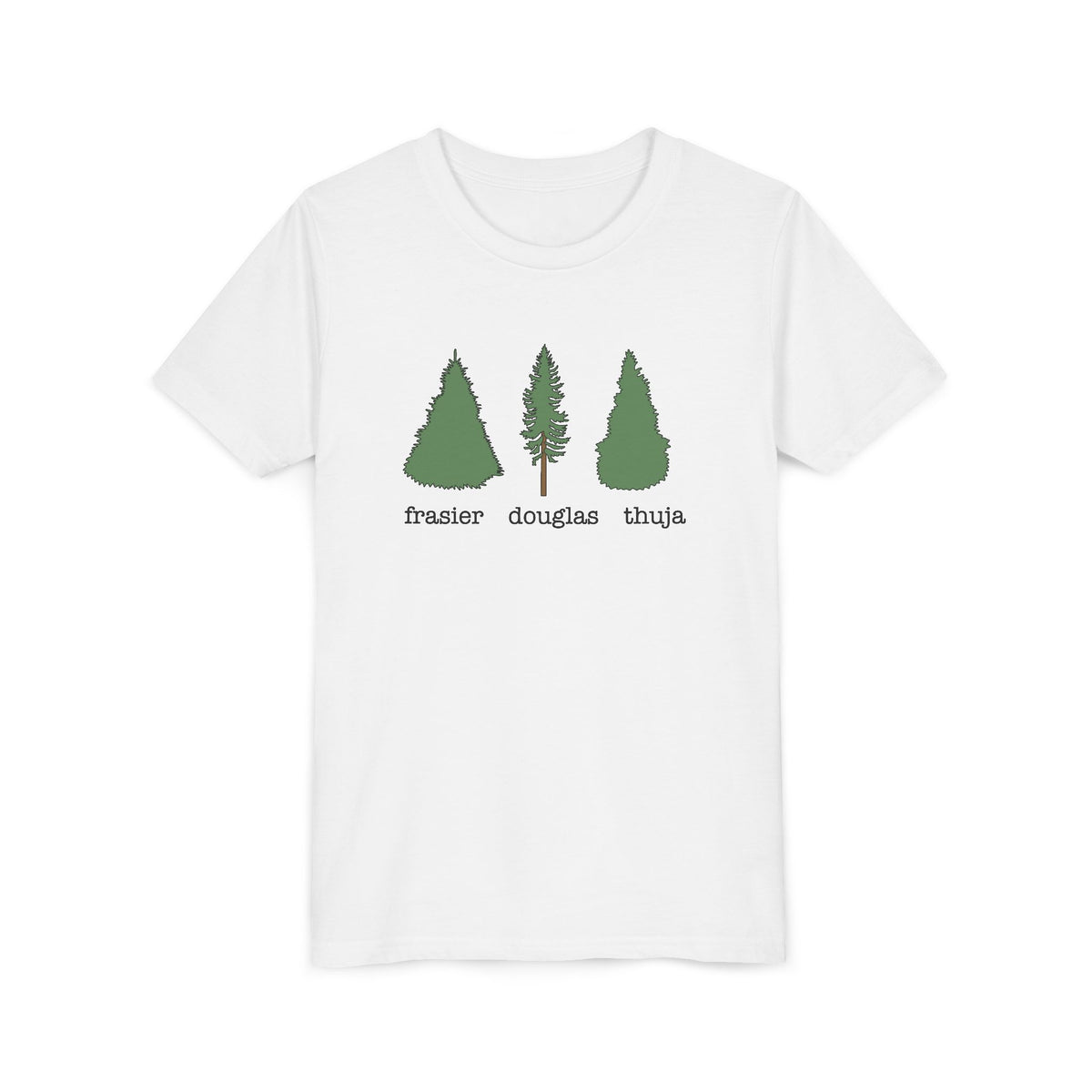 Youth Short Sleeve Tee – Fraser Douglas Thuja Tree Lover Shirt