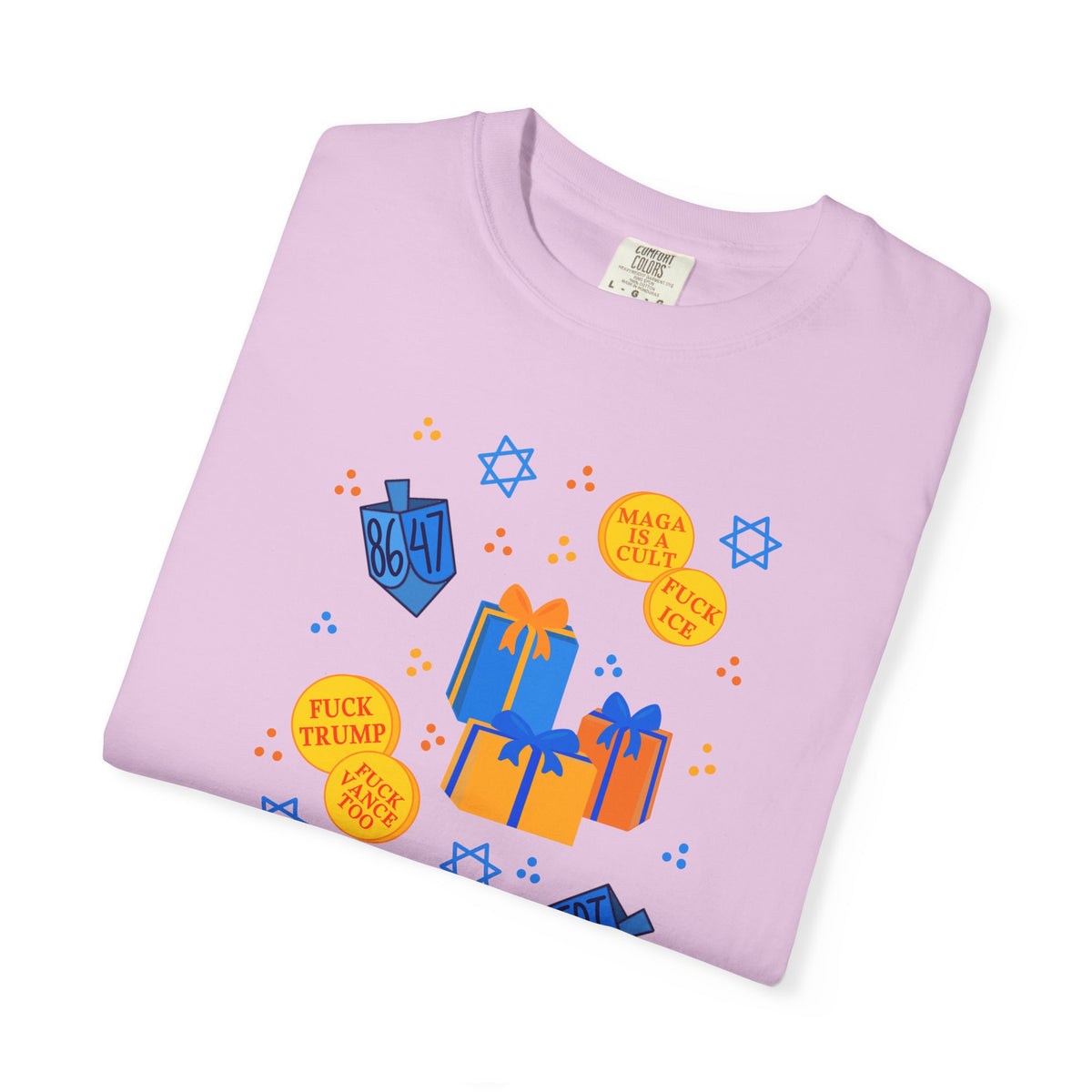 Slightly Subtle Hanukkah Dreidel Gelt Gift Celebration T-Shirt