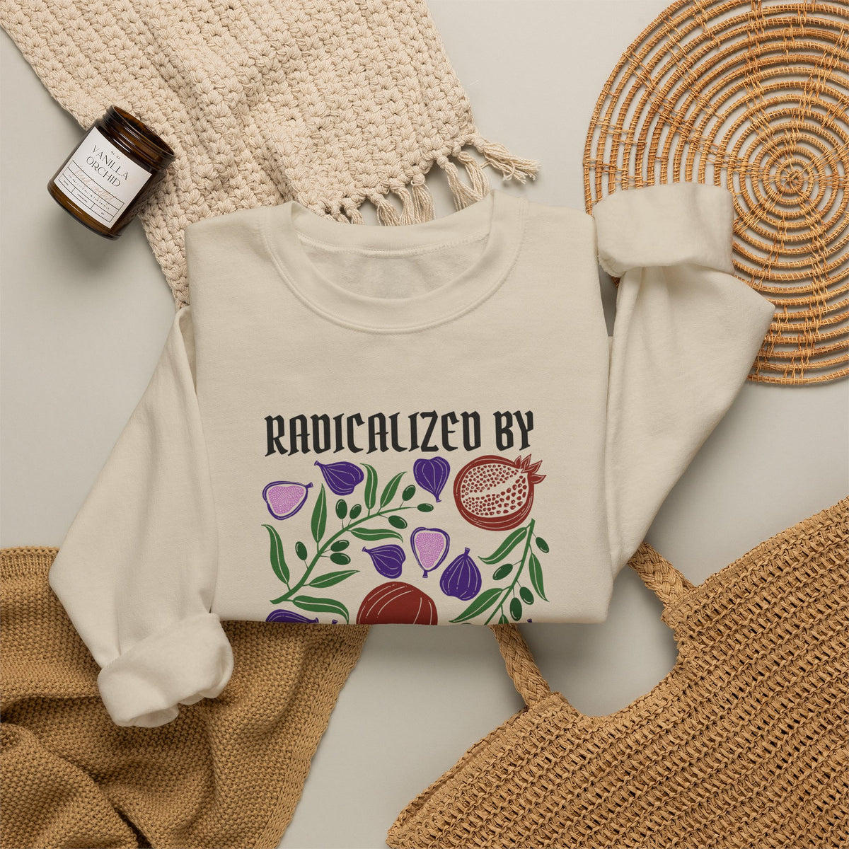 Radicalized by Basic Empathy Floral Sweatshirt