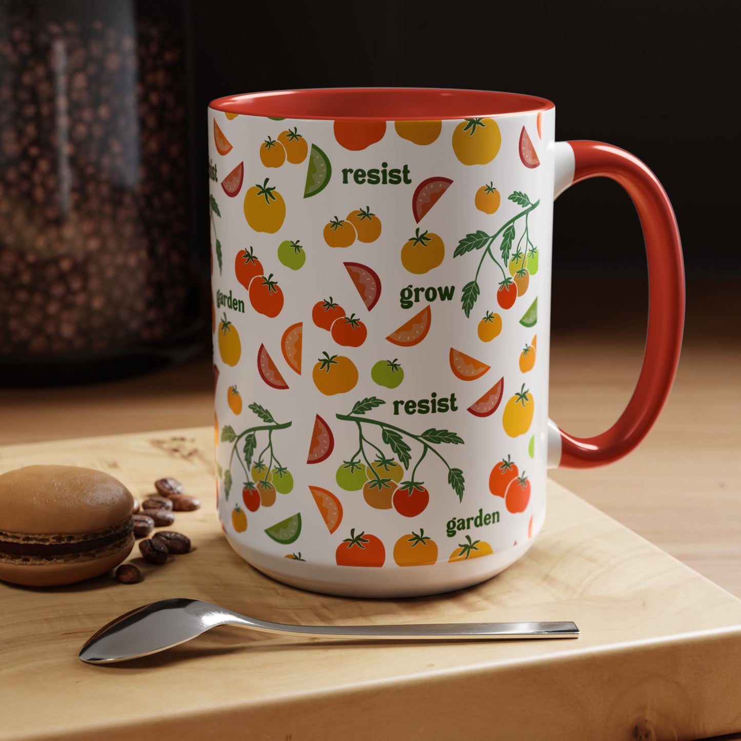 Resist Grow Garden tomatoes coffee mug | Accent Mug 11oz 15oz