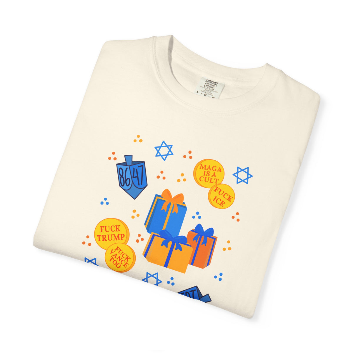 Slightly Subtle Hanukkah Dreidel Gelt Gift Celebration T-Shirt