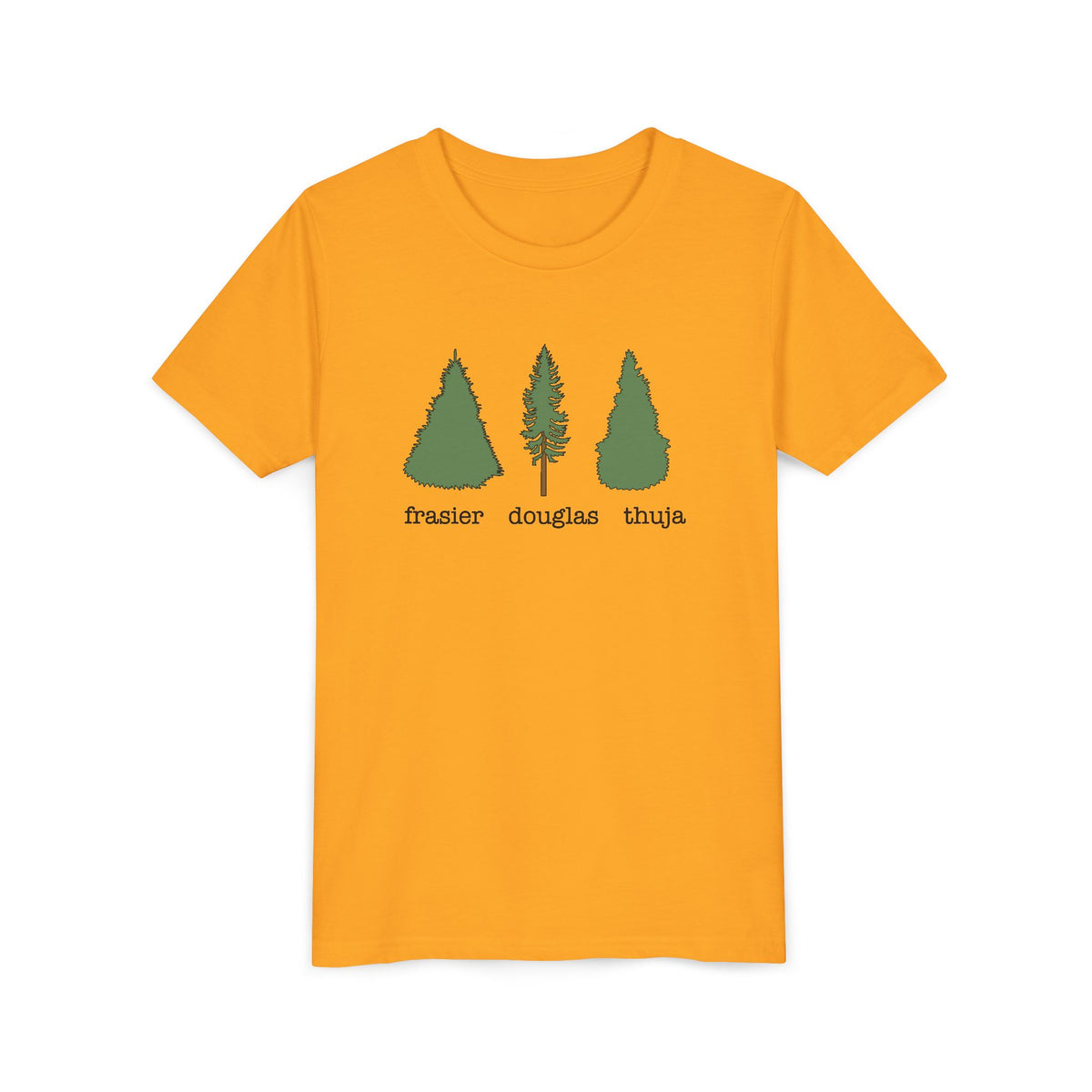 Youth Short Sleeve Tee – Fraser Douglas Thuja Tree Lover Shirt