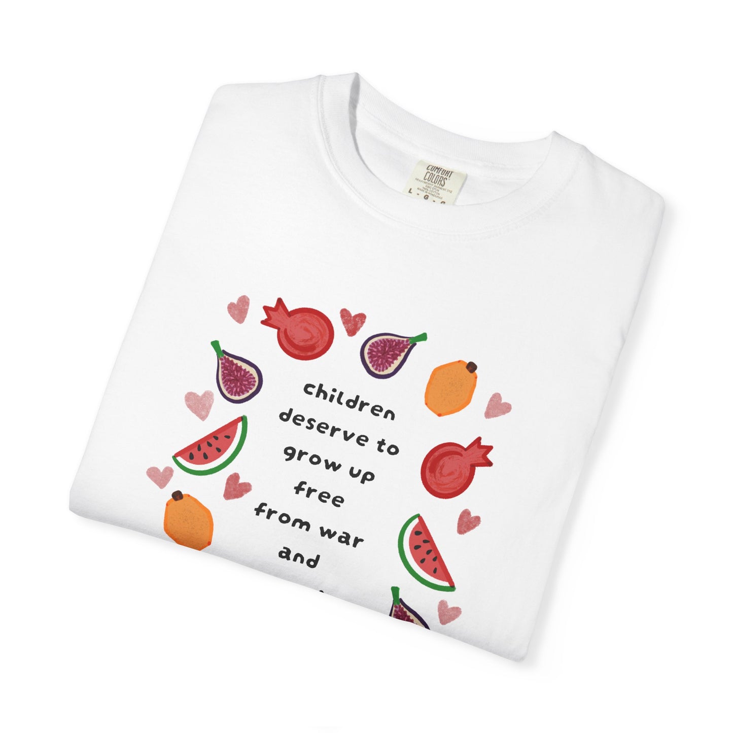 Children Deserve to Grow Up Tee Anti War Peace & Freedom Statement T-Shirt