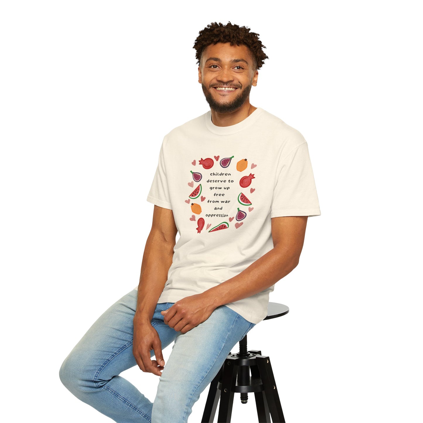 Children Deserve to Grow Up Tee Anti War Peace & Freedom Statement T-Shirt