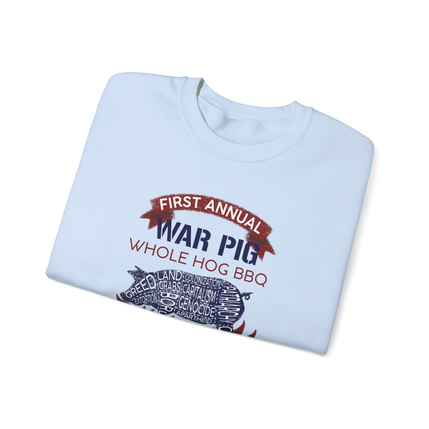 Whole Hog Pig Roast Unisex Heavy Blend™ Crewneck Sweatshirt