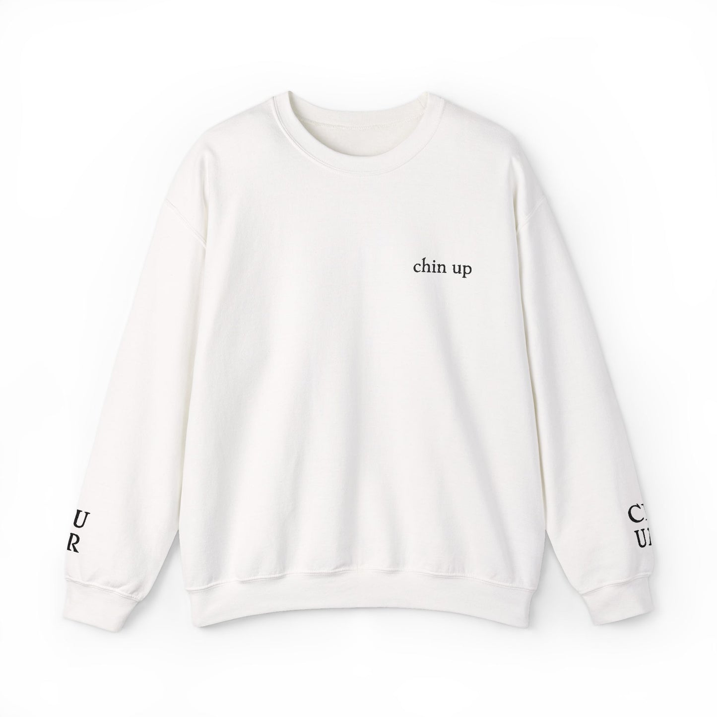 Slightly Sublte Chin Up Wrist Message Unisex Heavy Blend™ Crewneck Sweatshirt FDT