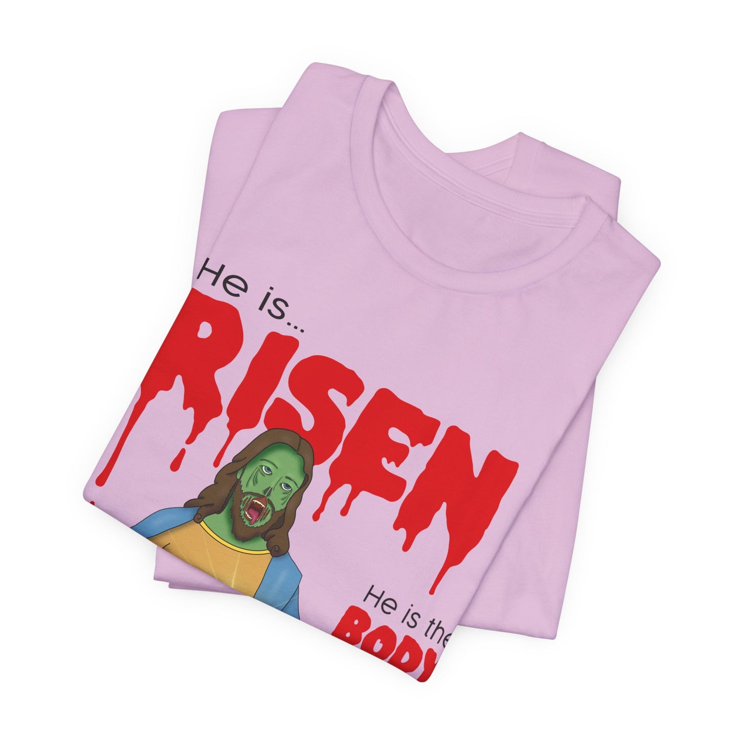 Zombie Jesus He Is Risen Shirt Unisex Jersey Tee, Easter Gift, Religious Humor Shirt, Resurrection Celebration Tee, Christian Apparel