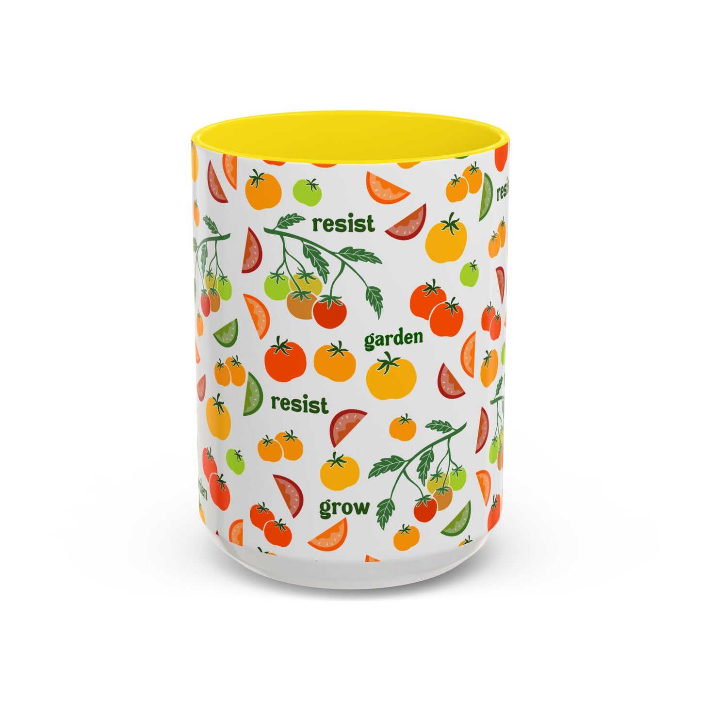 Resist Grow Garden tomatoes coffee mug | Accent Mug 11oz 15oz