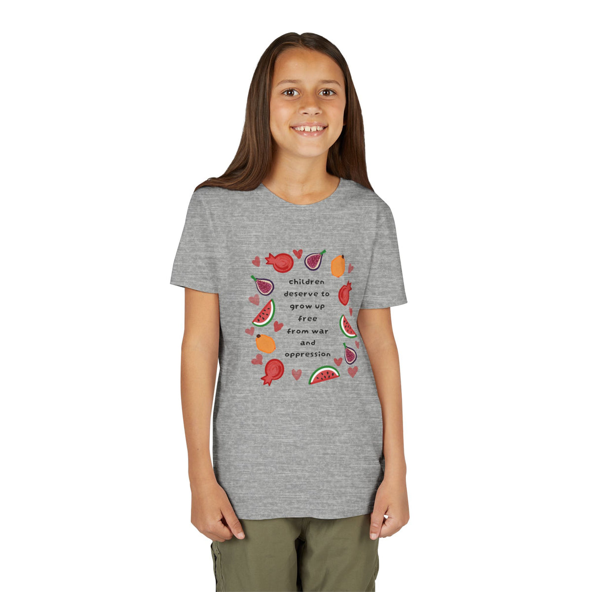 Children Deserve to Grow Up Free From War and Oppression Youth T-Shirt