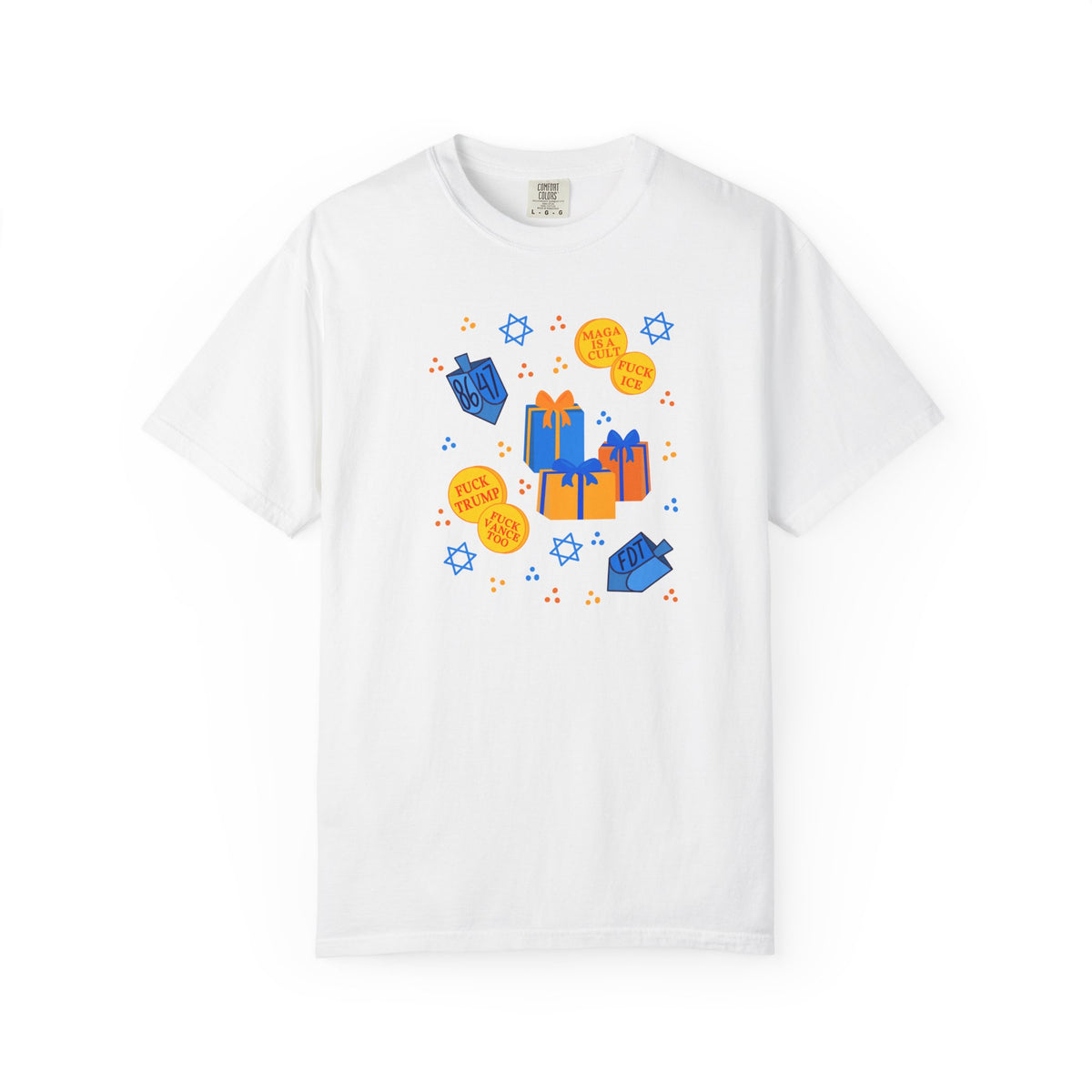 Slightly Subtle Hanukkah Dreidel Gelt Gift Celebration T-Shirt
