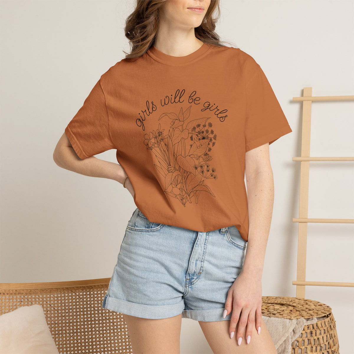 Girls Will Be Girls Floral T-Shirt