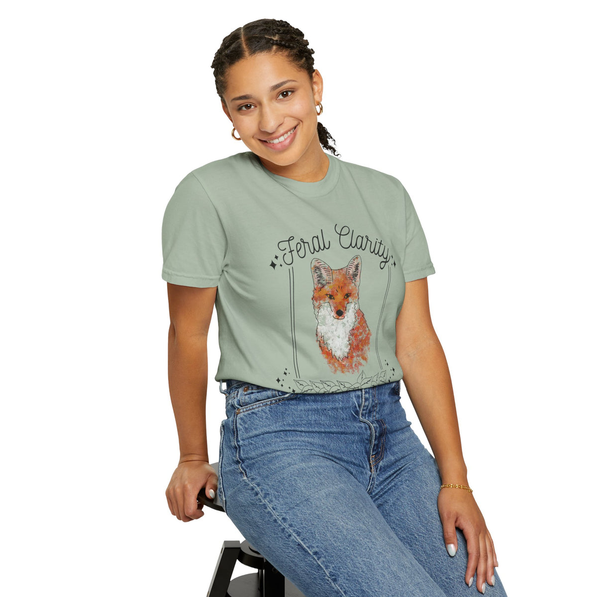 Feral Clarity Fox Graphic T-Shirt
