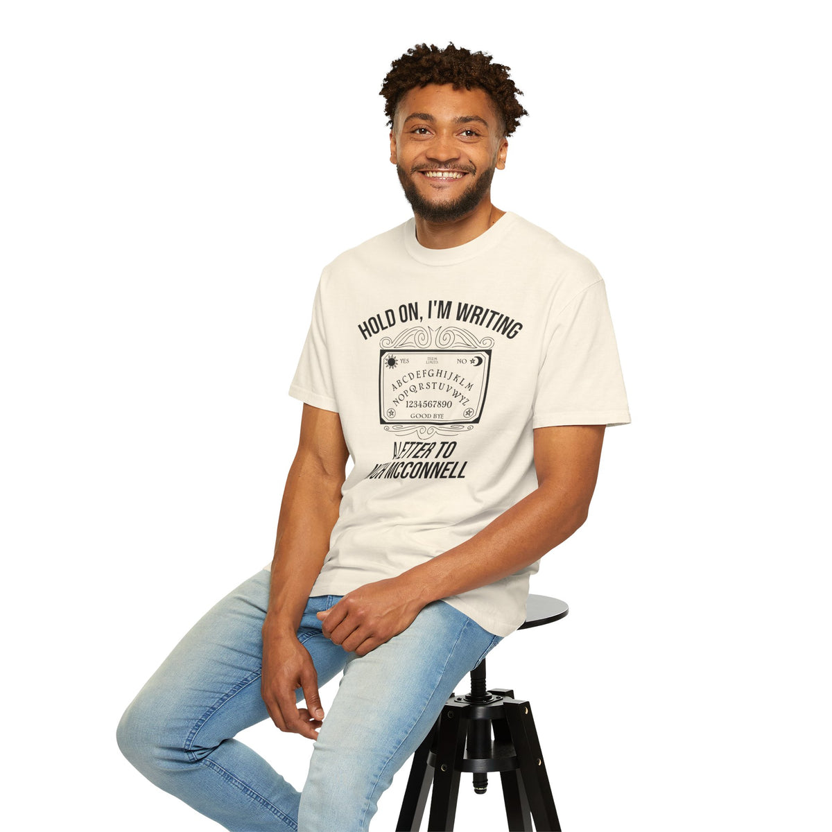 Ouija Board 'Hold On, I'm Writing a Letter to Mitch McConnell' T-Shirt