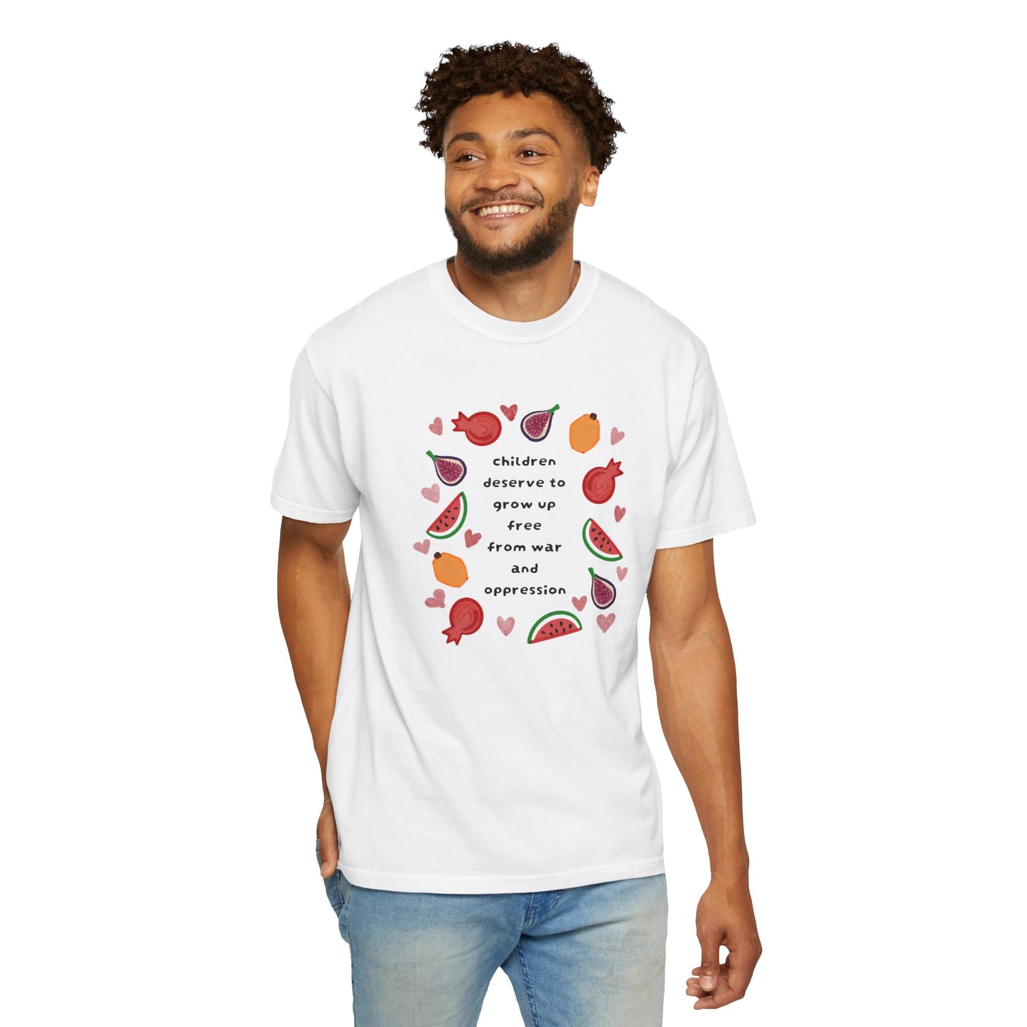 Children Deserve to Grow Up Tee Anti War Peace & Freedom Statement T-Shirt