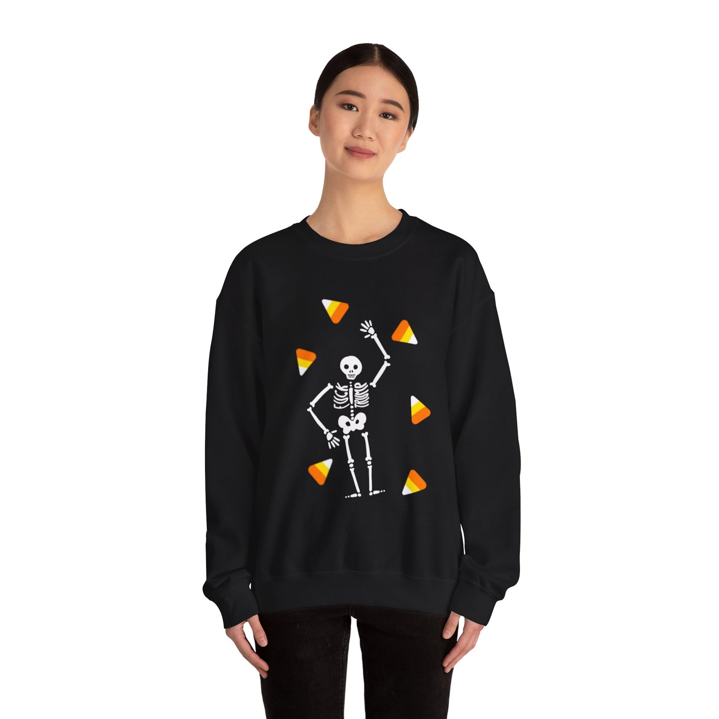 Slightly Subtle Halloween Skeleton Crewneck Sweatshirt, Trump Unisex Fall Apparel, Spooky Cozy Halloween Gift, Casual Sweatshirt Outfit