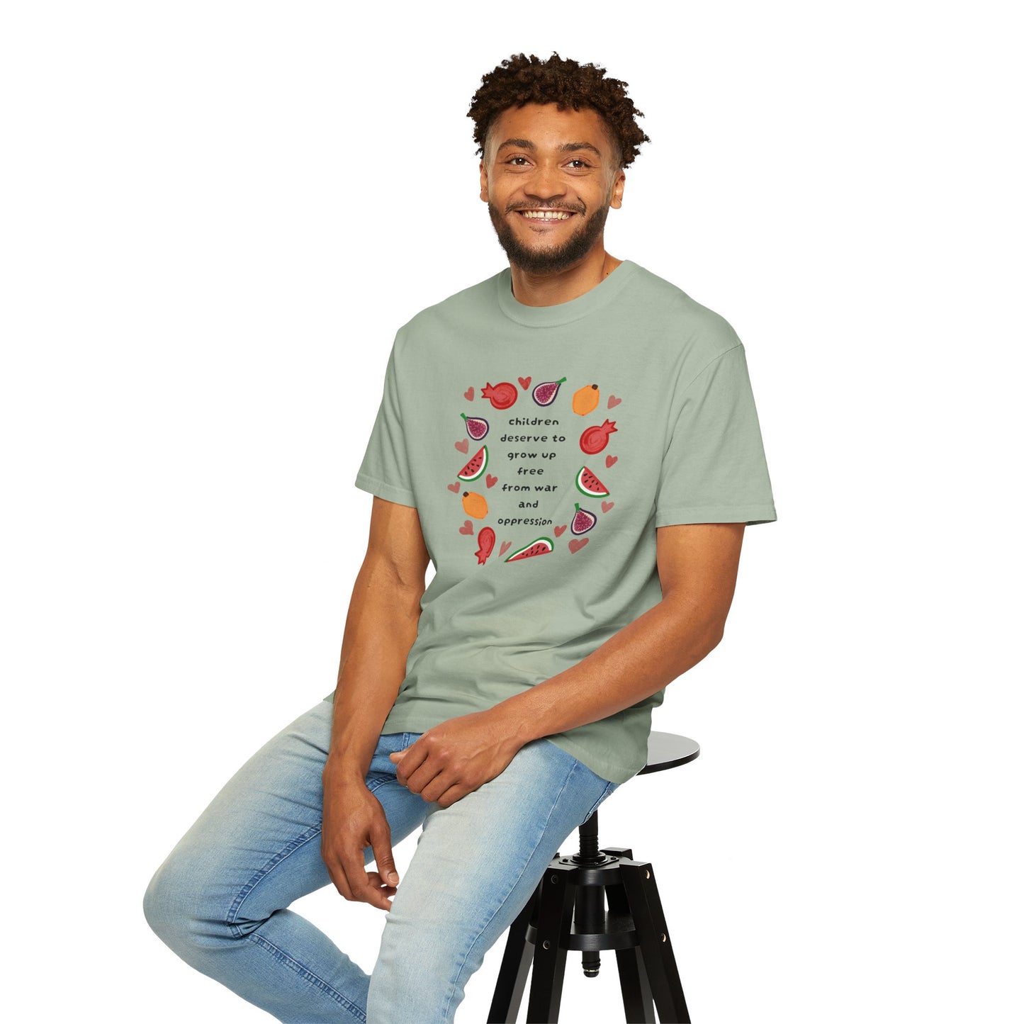 Children Deserve to Grow Up Tee Anti War Peace & Freedom Statement T-Shirt