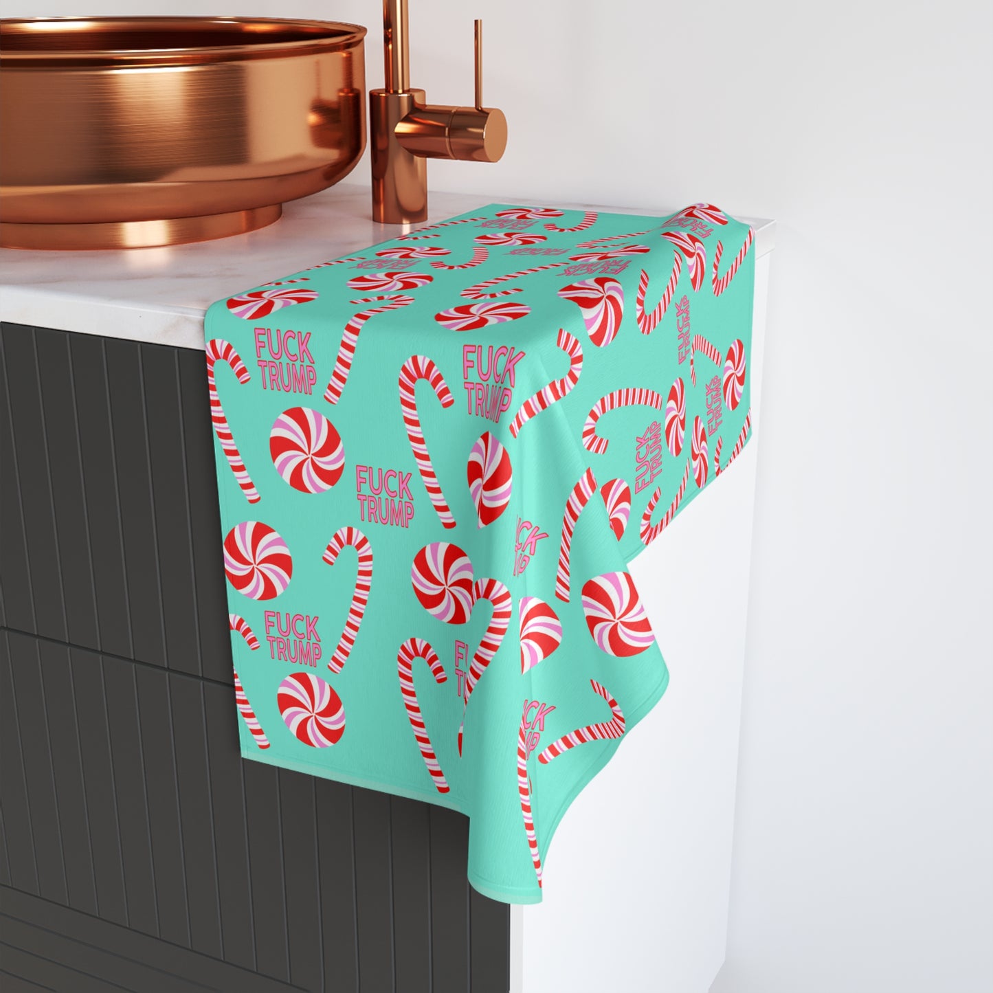 Subtle Peppermint Hand Towel