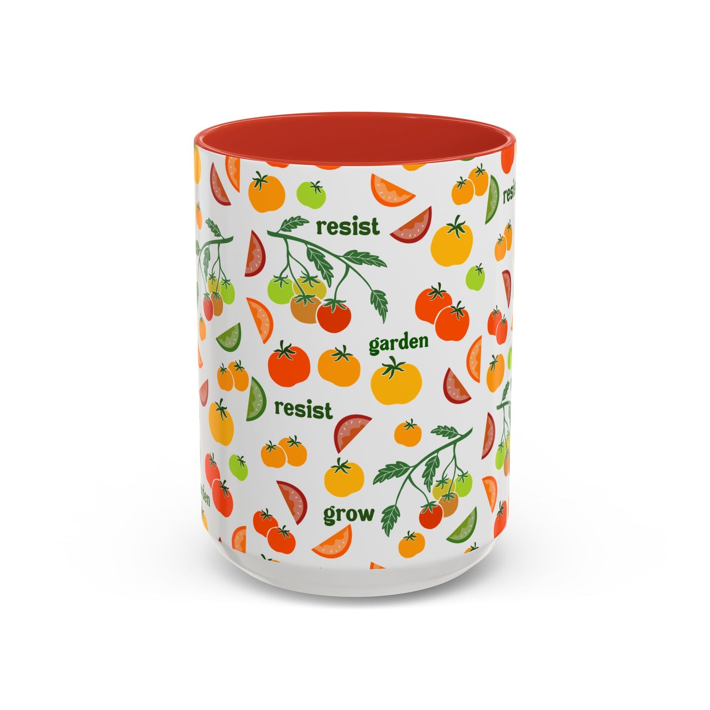 Resist Grow Garden tomatoes coffee mug | Accent Mug 11oz 15oz