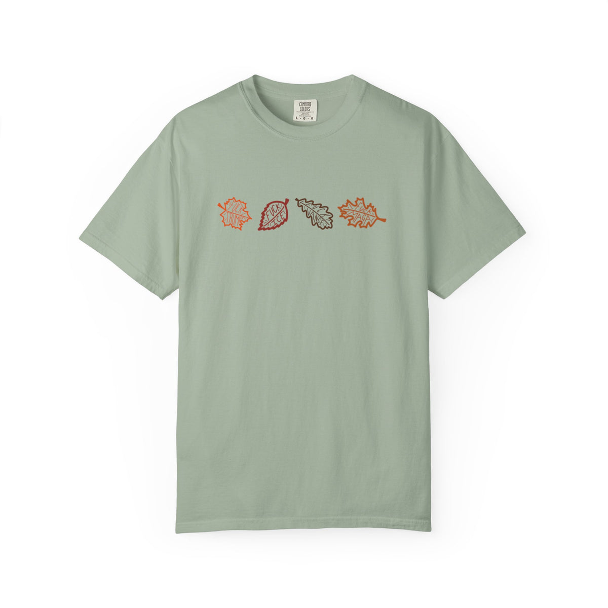Autumn Leaves T-Shirt FDT Minimal Fall Foliage Graphic Tee