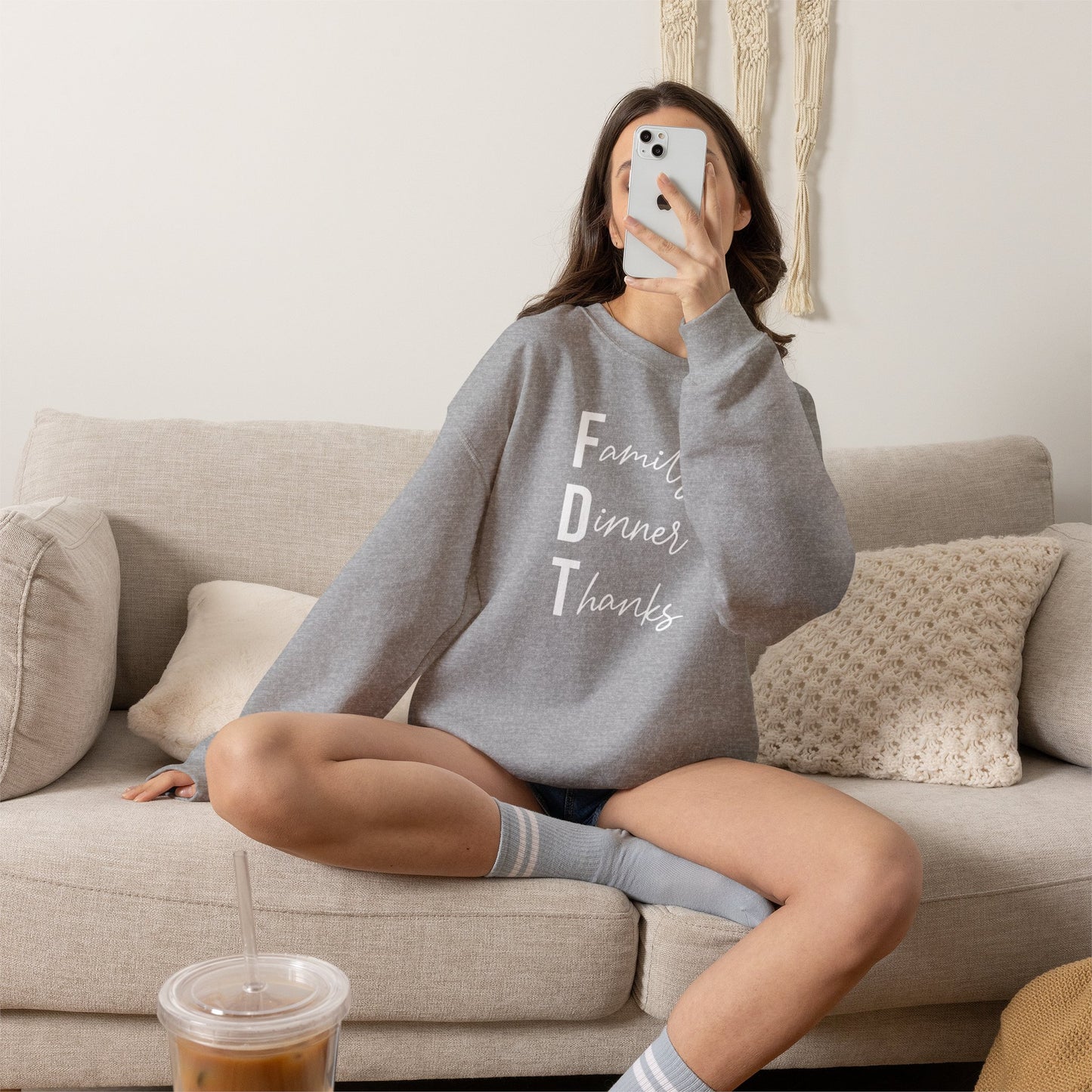 Family Dinner Thanks Sweatshirt thanksgiving fdt