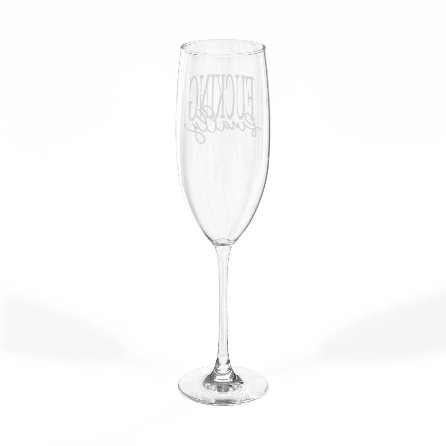 Fucking Finally Engraved Champagne Flute, Fun Wedding Toast Glass, Funny Engagement Gift, Personalized Party Glass, Celebration Drinkware