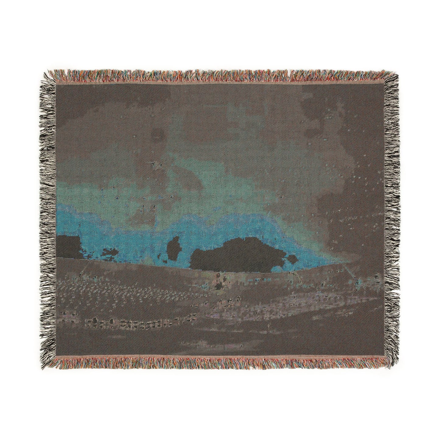 Warehouse Fire Woven Blanket | Bonfire Throw