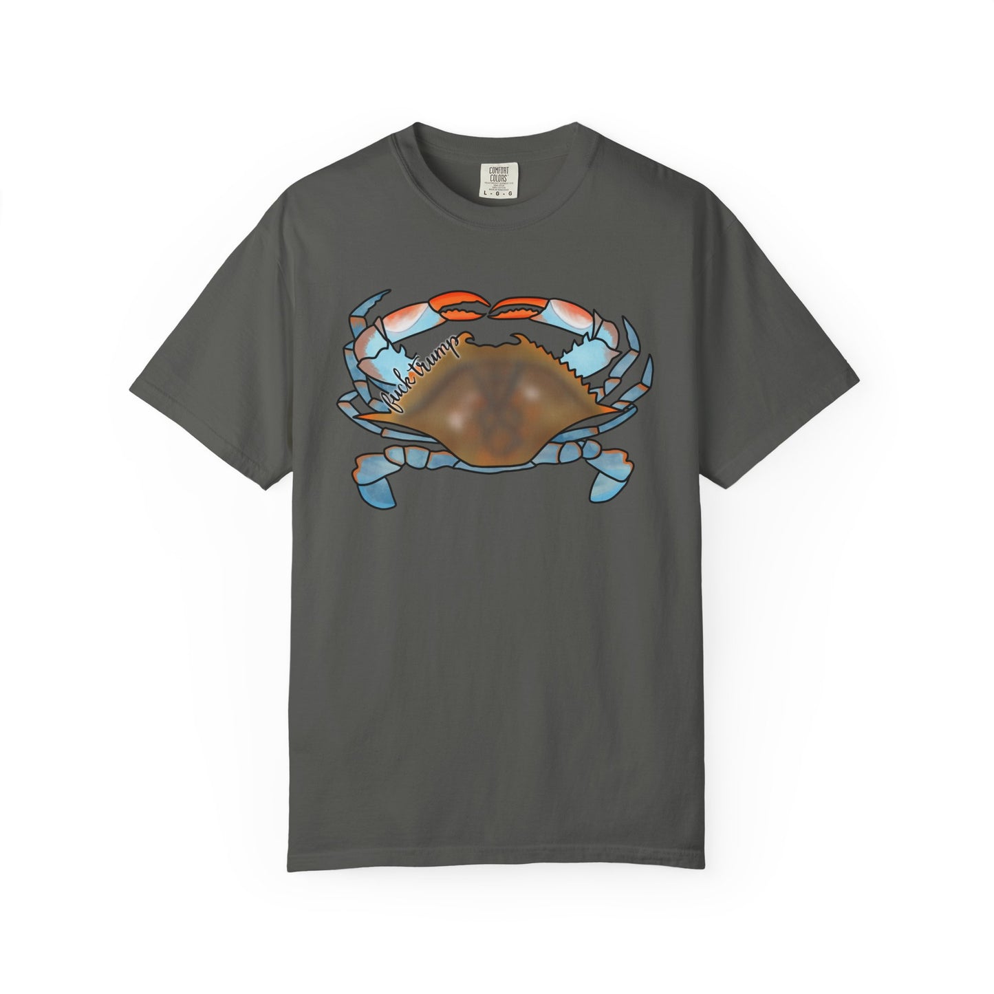 Slightly Subtle Blue Crab Graphic T-Shirt — Coastal Seafood Beach Tee