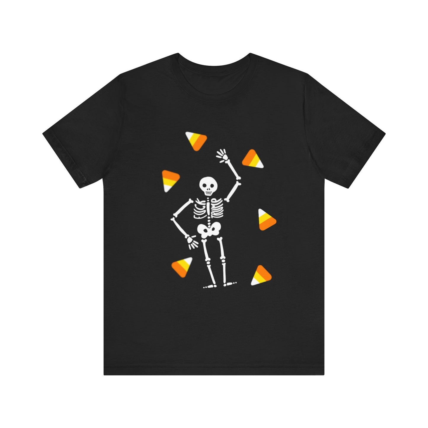 Slightly Subtle Halloween Skeleton Candy Tee, Trump Unisex Short Sleeve Shirt, Spooky Season T-Shirt, Halloween Costume Top, Fun Graphic Tee for Parties