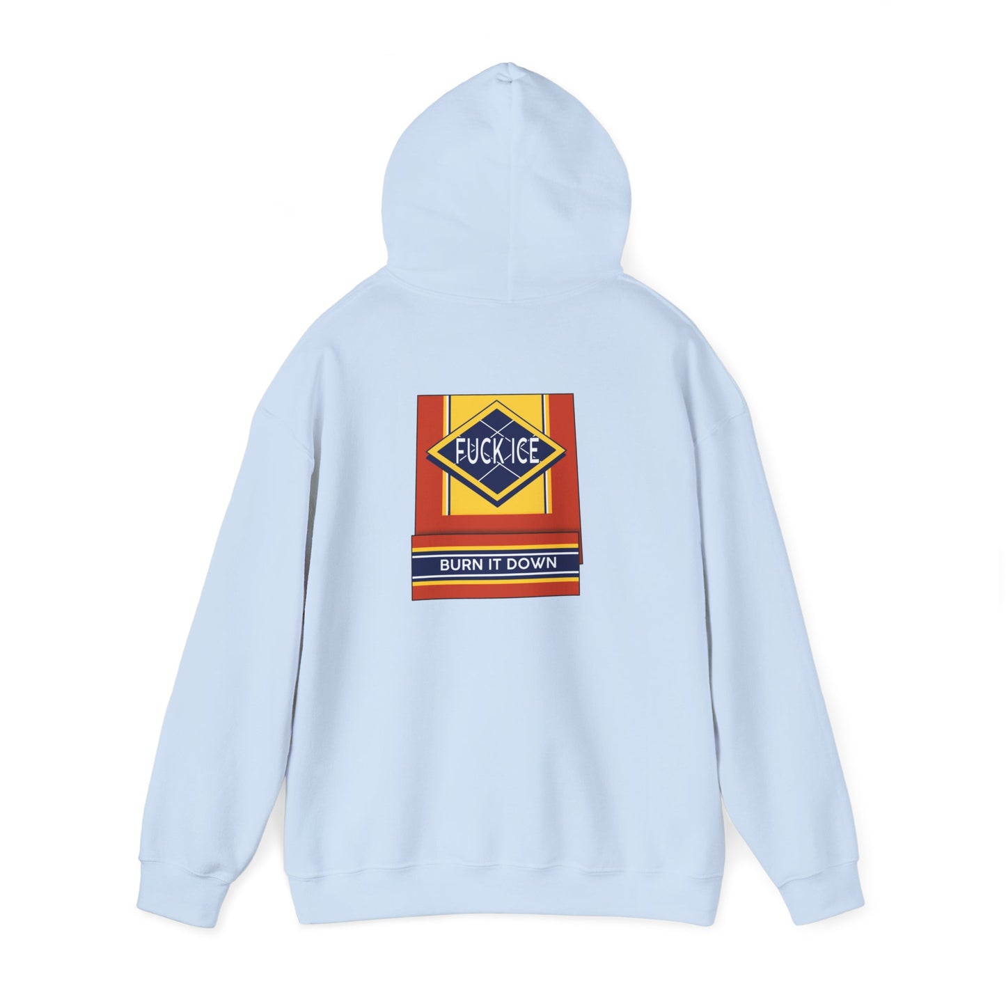 Matchbox Graphic Hoodie | Burn It Down Slogan