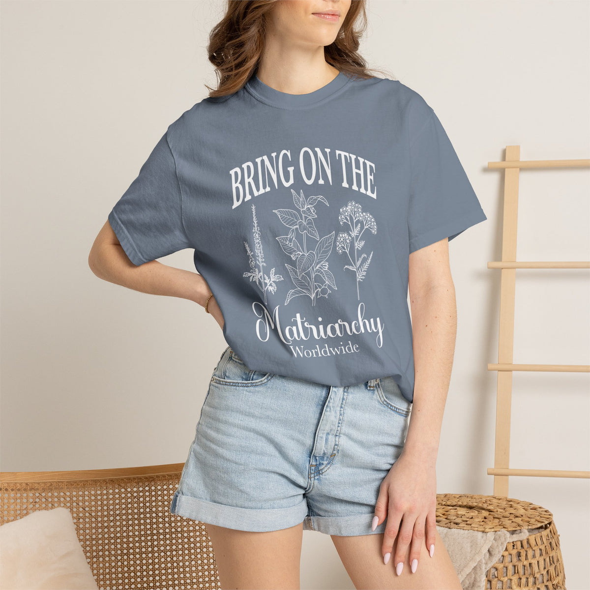 Bring On The Matriarchy T-shirt Feminist Floral Graphic Tee
