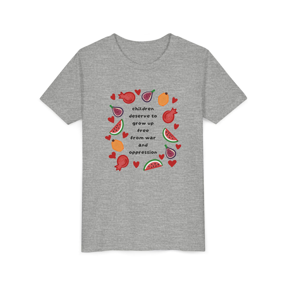 Children Deserve to Grow Up Free From War and Oppression Youth T-Shirt