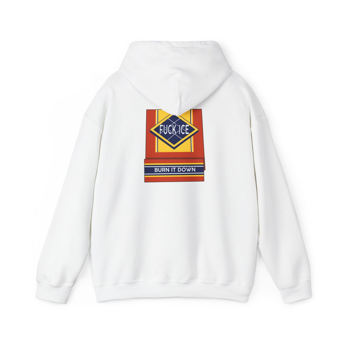 Matchbox Graphic Hoodie | Burn It Down Slogan