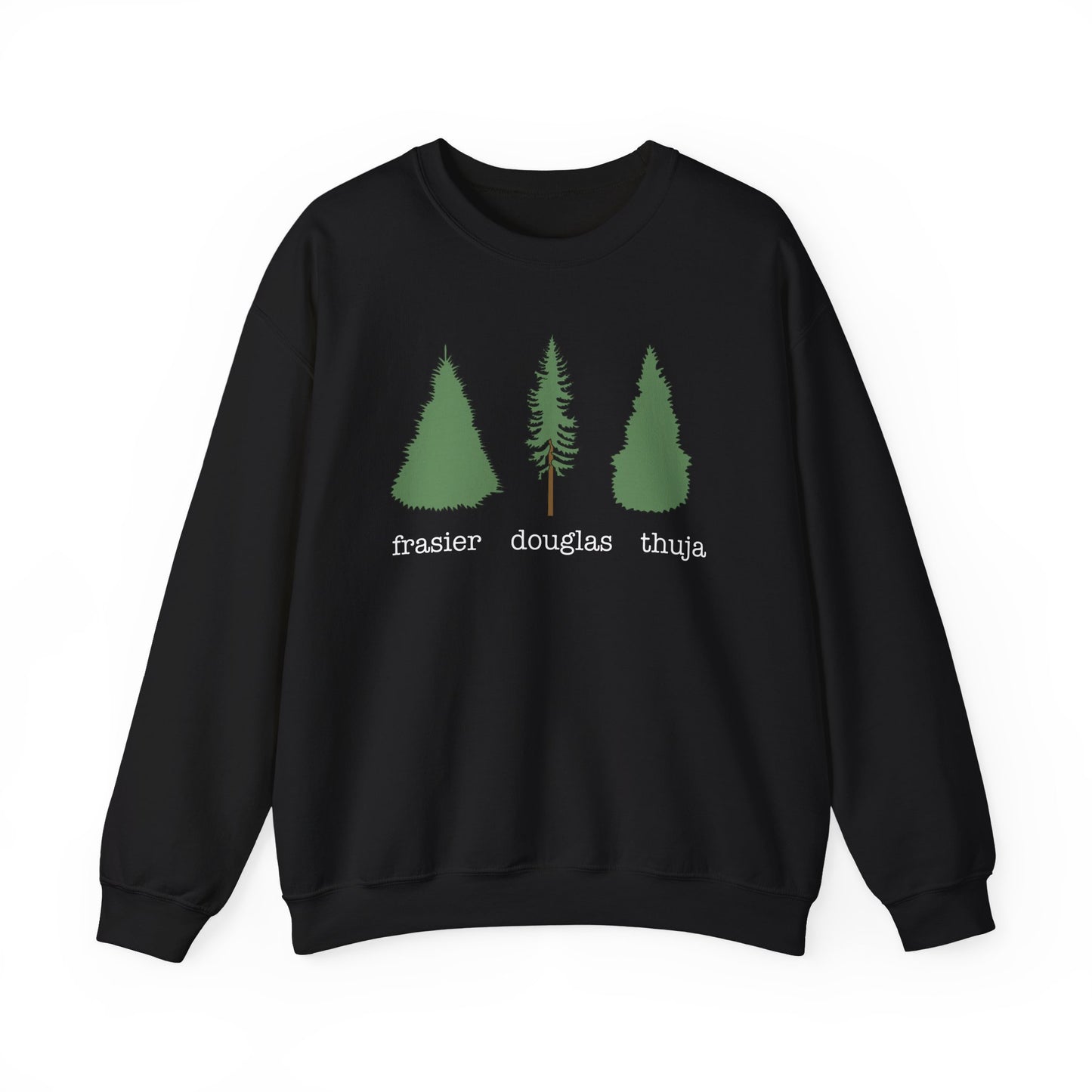 Frasier Douglas Thuja FDT Pine Tree Eco-Friendly Tree Sweatshirt, Unisex Crewneck, Nature Lover Gift, Casual Outfit, Gift for Him or Her