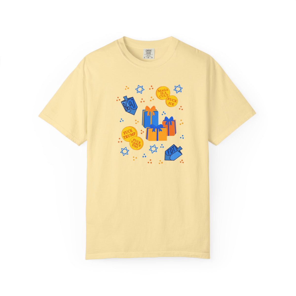 Slightly Subtle Hanukkah Dreidel Gelt Gift Celebration T-Shirt